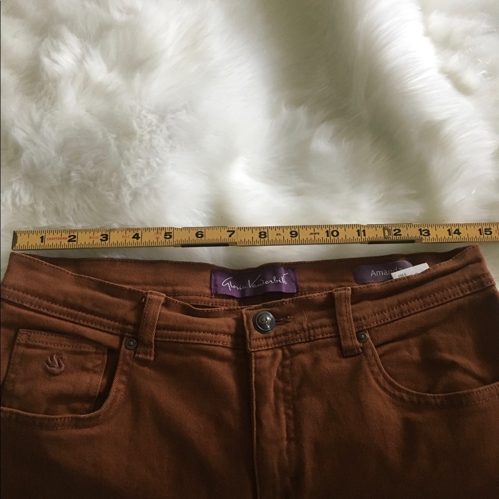 Gloria Vanderbilt Amanda Brown Rustic Jeans - Picture 8 of 9